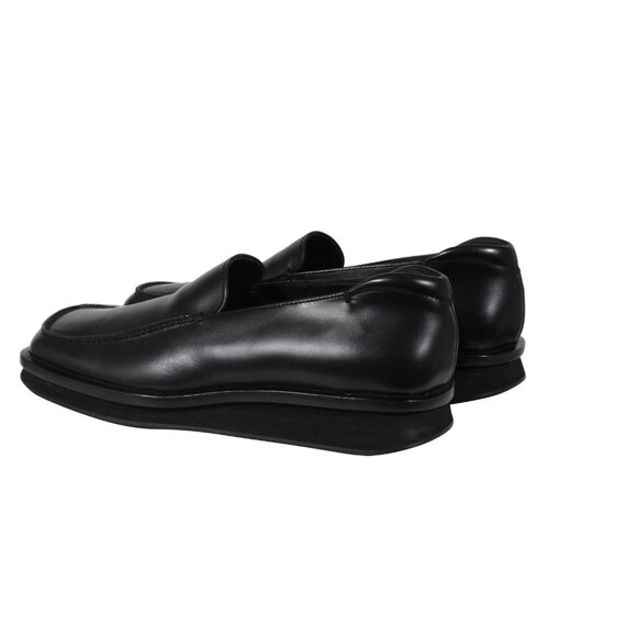 Prada Mens AW99 Vtg Square Toe Loafers US 9 UK 8 Black Leather Slip On Chunky main image 9